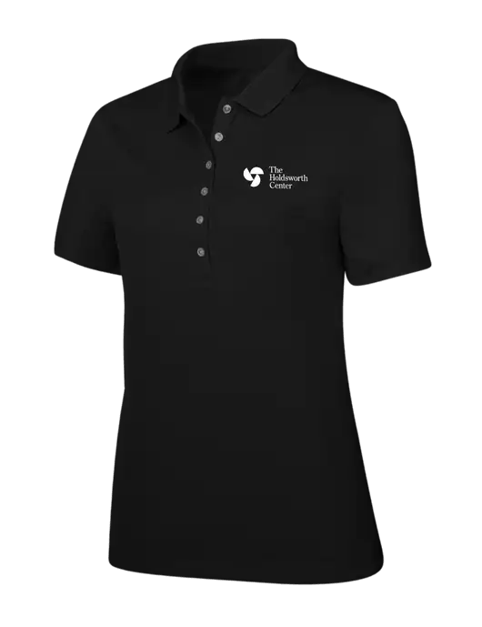 Callaway Womens Ottoman Black Polo w/Holdsworth Center Logo