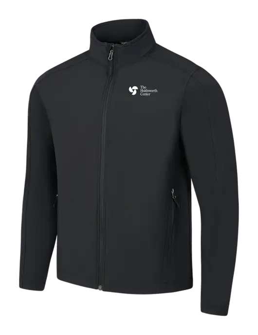Black Core Soft Shell Jacket w/Holdsworth Center Logo
