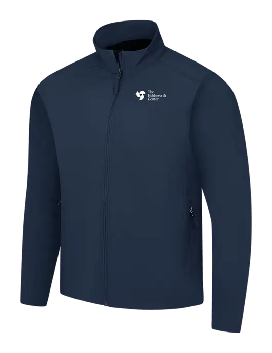 Navy Core Soft Shell Jacket w/Holdsworth Center Logo
