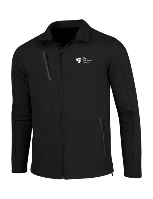 Black Welded Softshell Jacket w/Holdsworth Center Logo