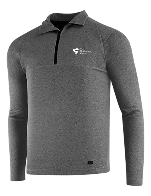 OGIO Dark Grey Heather Transition 1/4 Zip Pullover w/Holdsworth Center Logo