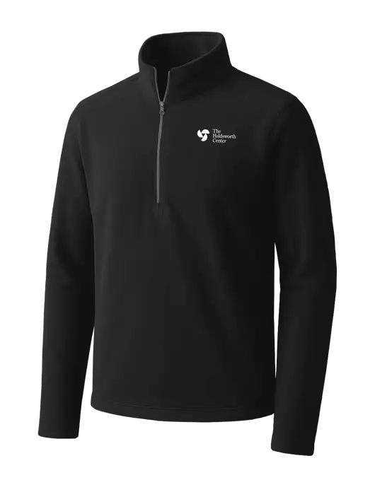 Black Microfleece 1/2 Zip Pullover w/Holdsworth Center Logo
