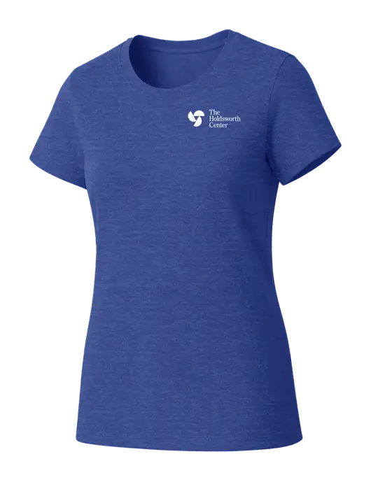 Womens Seriously Soft Royal Frost T-Shirt w/Holdsworth Center Logo