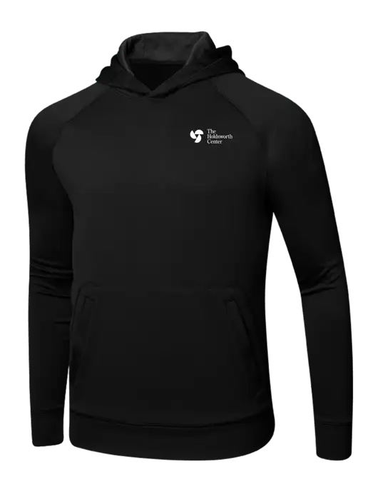 Tech Black Fleece Hooded Sweatshirt w/Holdsworth Center Logo