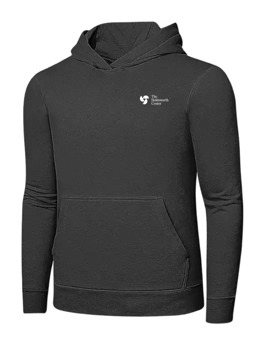 Charcoal 7.8 oz Ring Spun Hooded Sweatshirt w/Holdsworth Center Logo