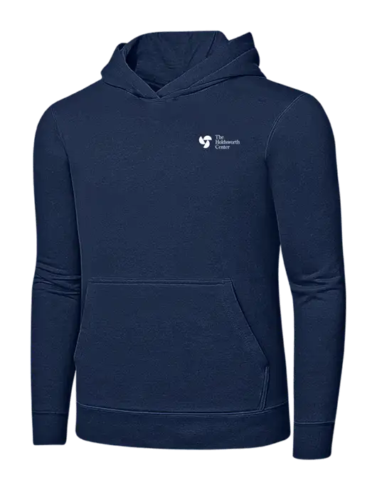 Navy 7.8 oz Ring Spun Hooded Sweatshirt w/Holdsworth Center Logo