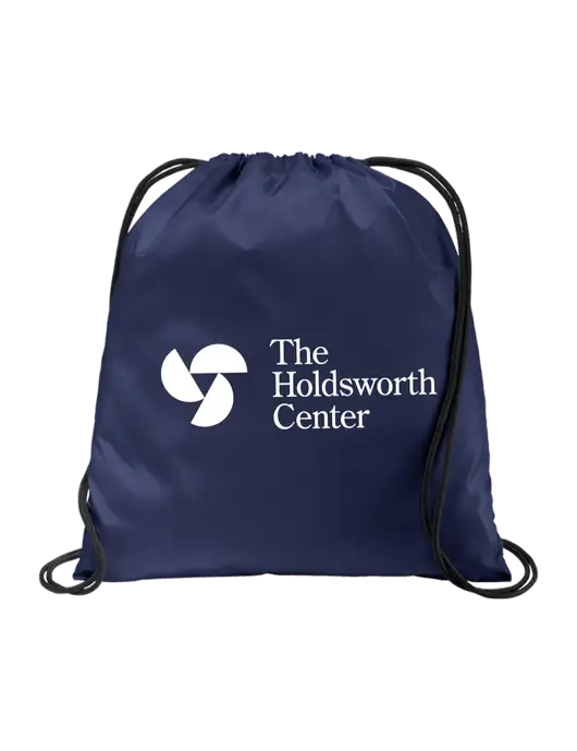 Drawstring  True Navy Cinch Pack w/Holdsworth Center Logo