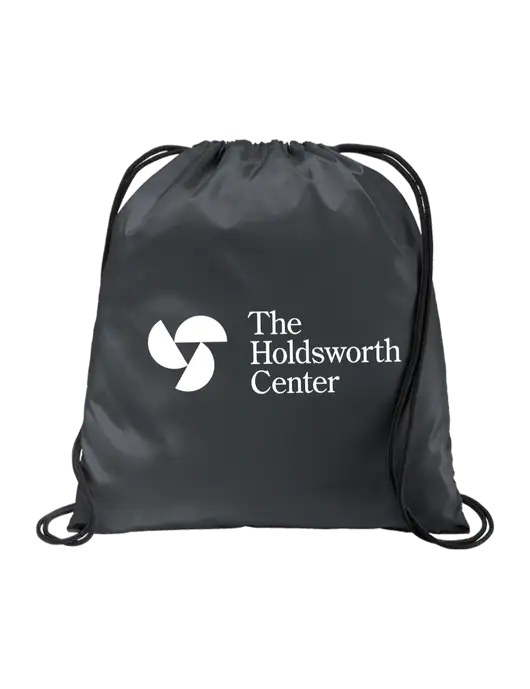 Drawstring  Graphite Grey Cinch Pack w/Holdsworth Center Logo