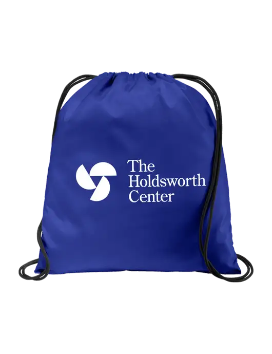 Drawstring  Royal Cinch Pack w/Holdsworth Center Logo
