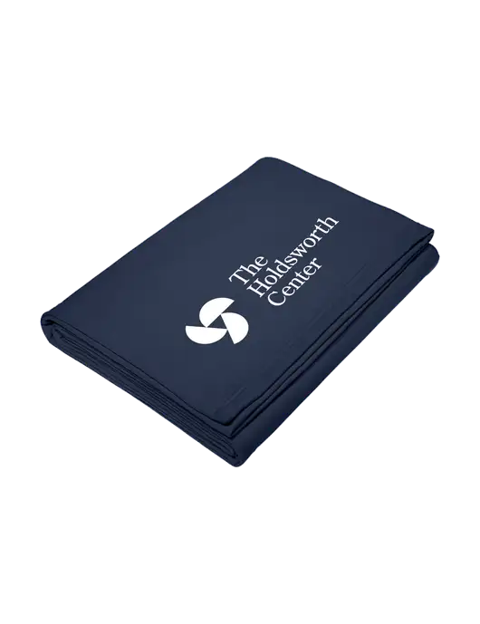 Core Navy Fleece Sweatshirt Blanket w/Holdsworth Center Logo