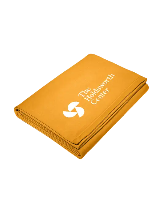 Core Gold Fleece Sweatshirt Blanket w/Holdsworth Center Logo