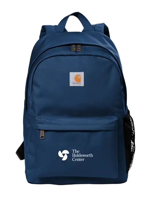 Carhartt Navy Canvas Backpack w/Holdsworth Center Logo