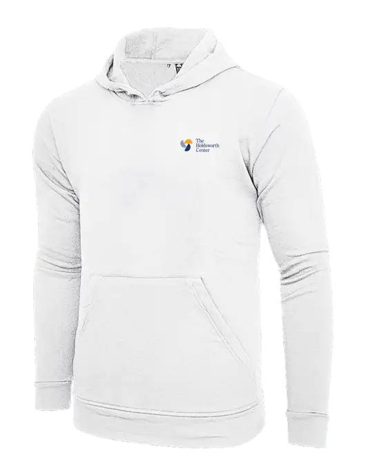 Adidas White Fleece Hooded Sweatshirt w/Holdsworth Center Logo