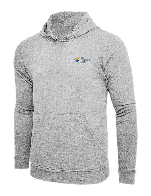 Adidas Light Grey Heather Fleece Hooded Sweatshirt w/Holdsworth Center Logo