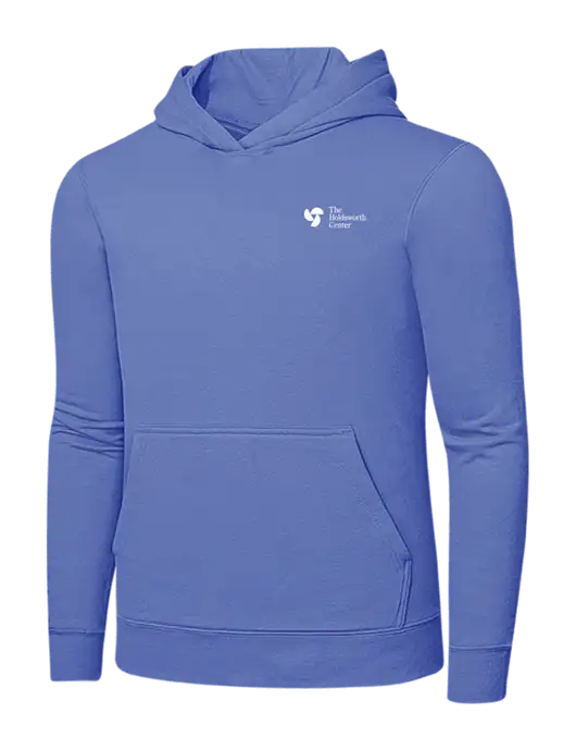Carolina Blue 7.8 oz Ring Spun Hooded Sweatshirt w/Holdsworth Center Logo