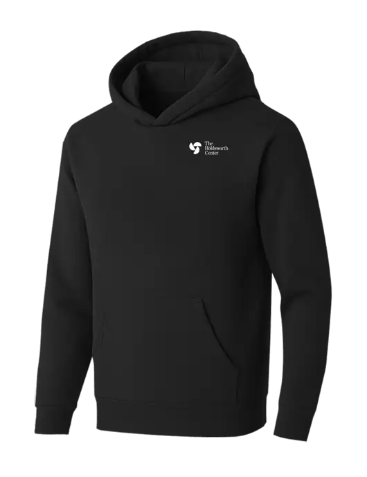 BELLA+CANVAS Black Sponge Fleece Pullover Hoodie w/Holdsworth Center Logo
