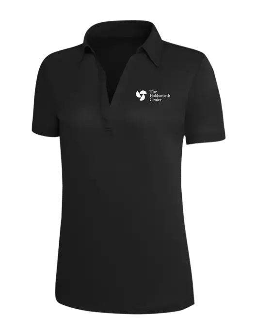 Black Silk Touch Womens Performance Polo w/Holdsworth Center Logo