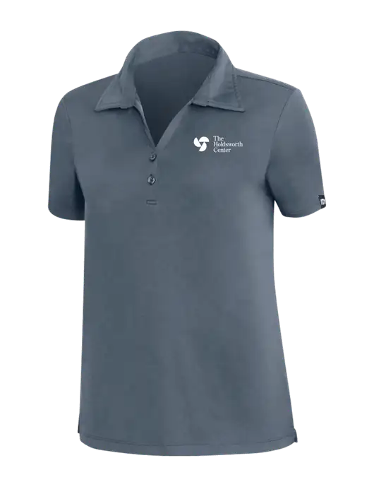 TravisMathew Dark Slate Blue Womens Coto Performance Polo w/Holdsworth Center Logo