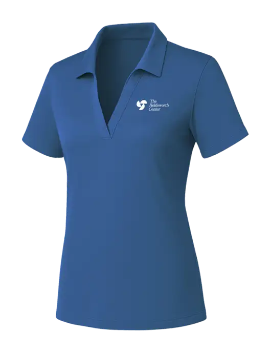 Womens Slate Blue PosiCharge RacerMesh Polo w/Holdsworth Center Logo