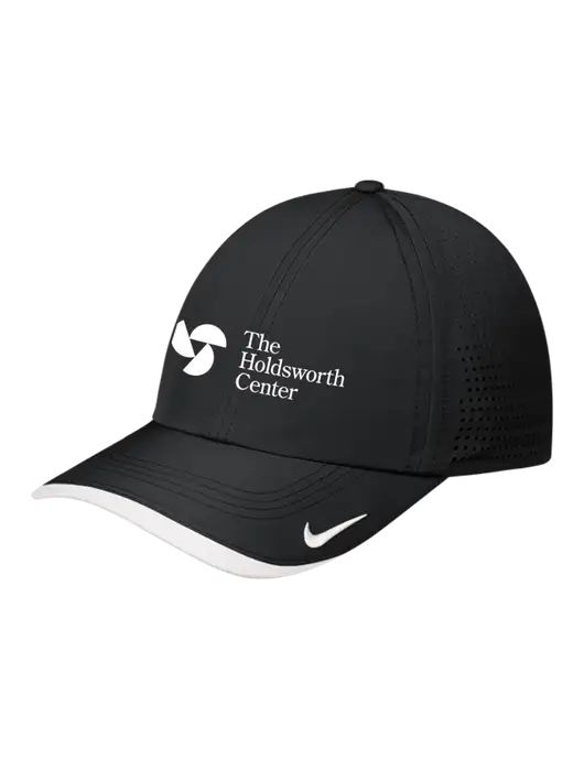Nike Black/White Dri-FIT Perforated Performance Cap w/Holdsworth Center Logo
