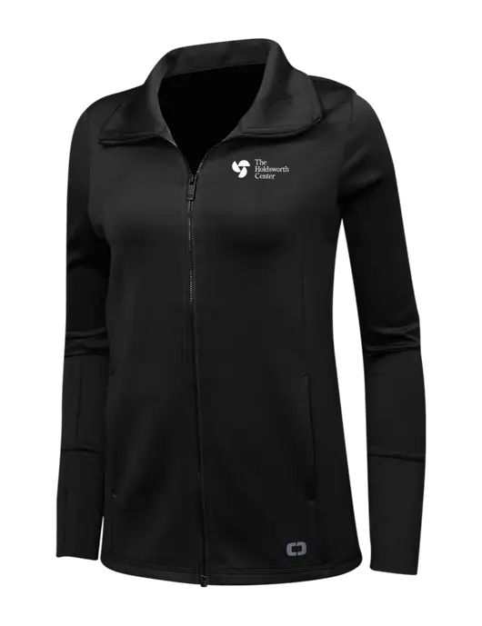 OGIO Black Womens Endurance Modern Performance Full-Zip w/Holdsworth Center Logo