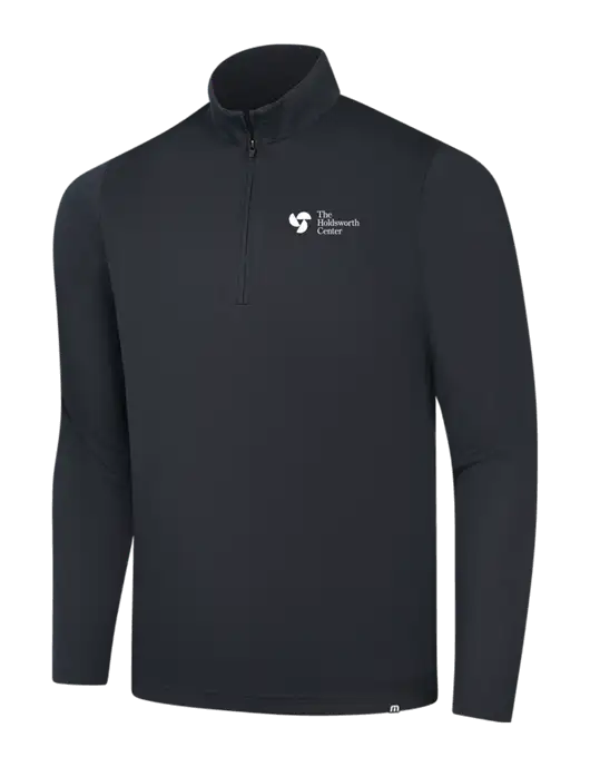 TravisMathew Black Coveside ¼-Zip w/Holdsworth Center Logo