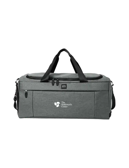TravisMathew Dark Grey Heather Duration Duffel w/Holdsworth Center Logo