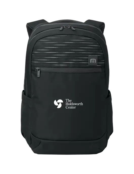 TravisMathew Black Approach Backpack w/Holdsworth Center Logo