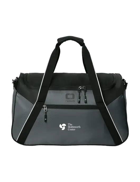 OGIO Dark Medium Grey/Black Inception Duffel w/Holdsworth Center Logo