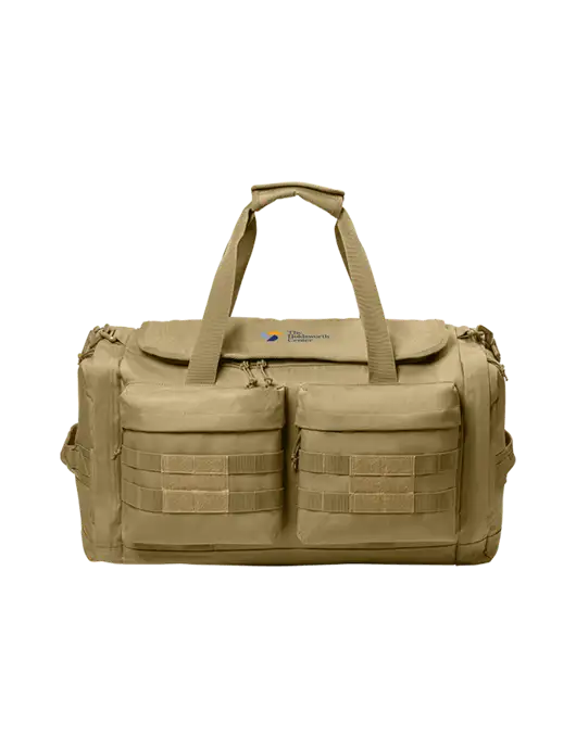 CornerStone Dark Tan Tactical Duffel w/Holdsworth Center Logo