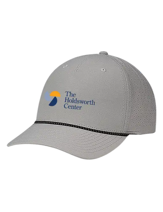 Richardson Laser Perf Performance Light Grey/Black-Grey Rope Cap w/Holdsworth Center Logo