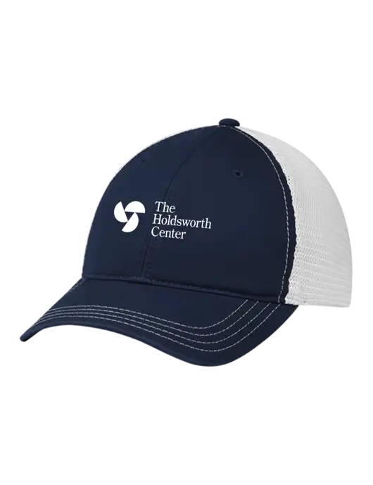 Richardson 111 Garment Washed Trucker Cap Navy w/White Mesh w/Holdsworth Center Logo