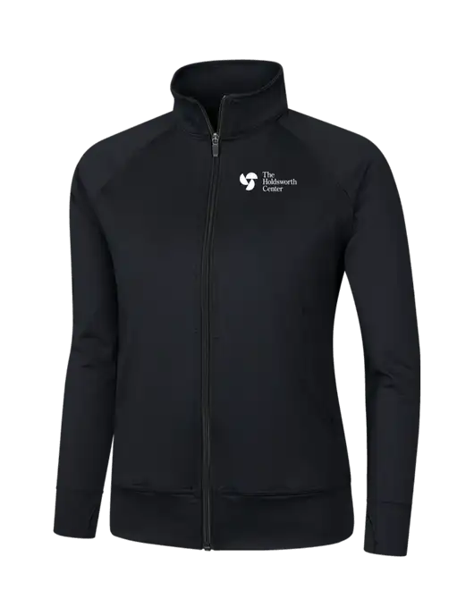 Womens Black NRG Fitness Jacket w/Holdsworth Center Logo