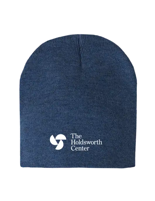Dark Royal Heather Element Knit Beanie w/Holdsworth Center Logo