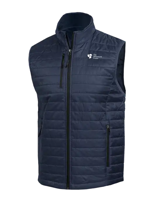 Packable Navy Puffy Vest w/Holdsworth Center Logo