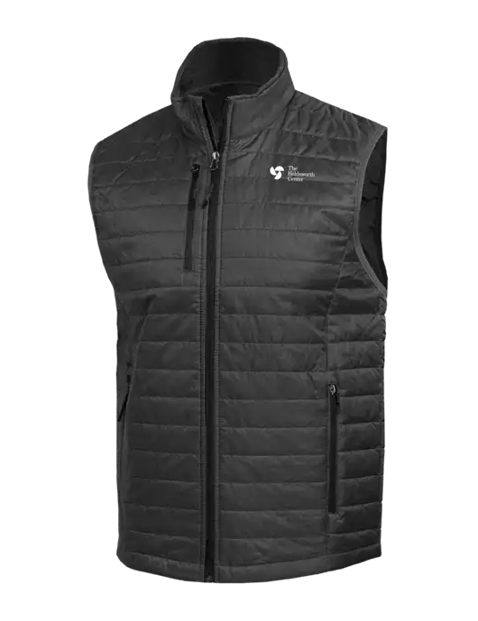 Packable Dark Grey Puffy Vest w/Holdsworth Center Logo