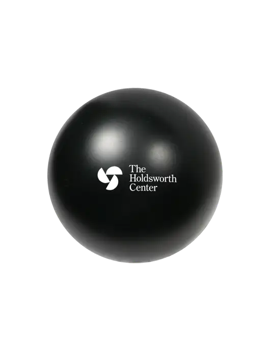 Black Stress Reliever Ball w/Holdsworth Center Logo