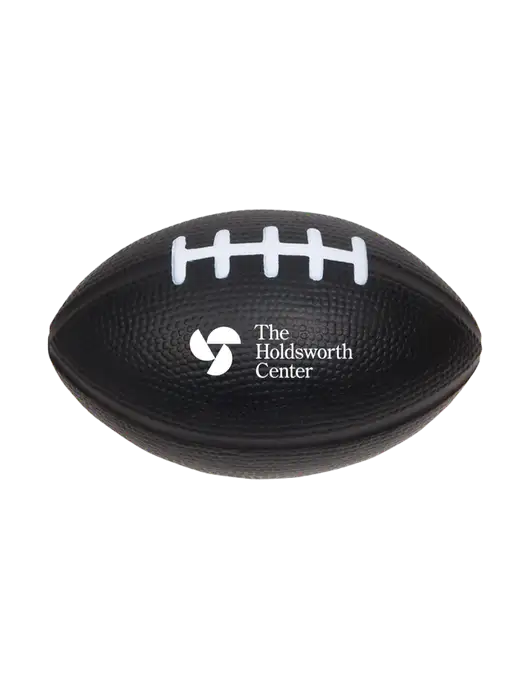 Black Stress Reliever Football w/Holdsworth Center Logo