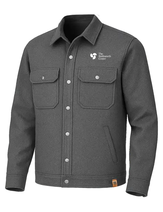 Russell Outdoors Dark Grey Heather Basin Jacket w/Holdsworth Center Logo