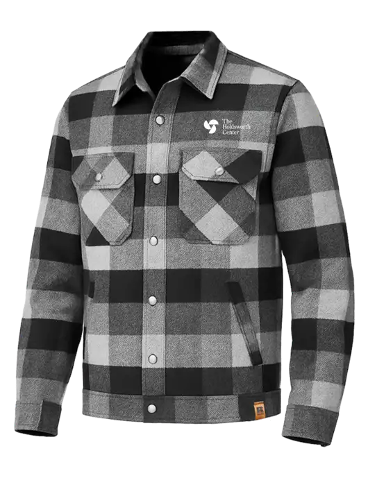 Russell Outdoors Black Plaid Basin Jacket w/Holdsworth Center Logo