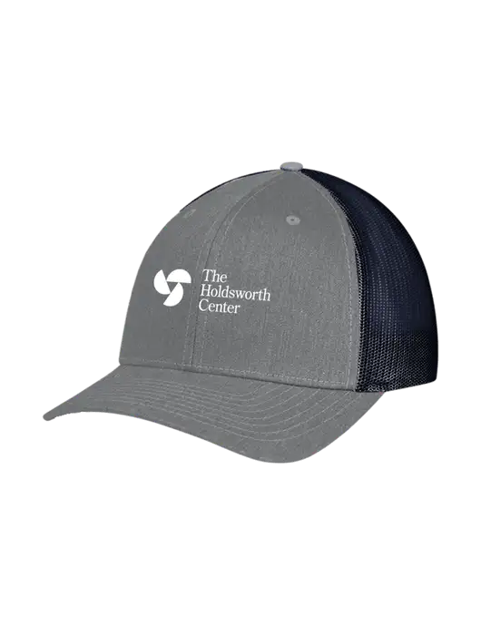 Richardson Adjustable Snapback Original 112 Trucker Cap Heather Grey w/Navy Mesh w/Holdsworth Center Logo