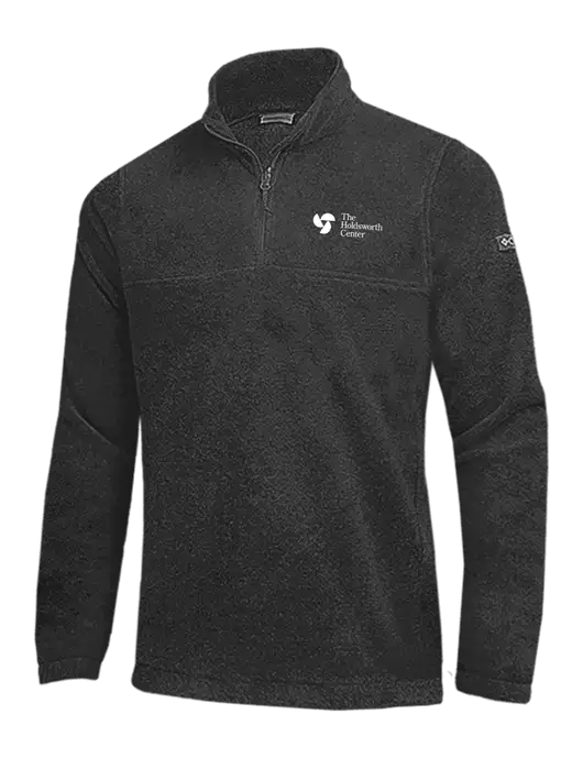 Columbia Charcoal Heather Steens Mountain Fleece 1/2 Zip Pullover w/Holdsworth Center Logo