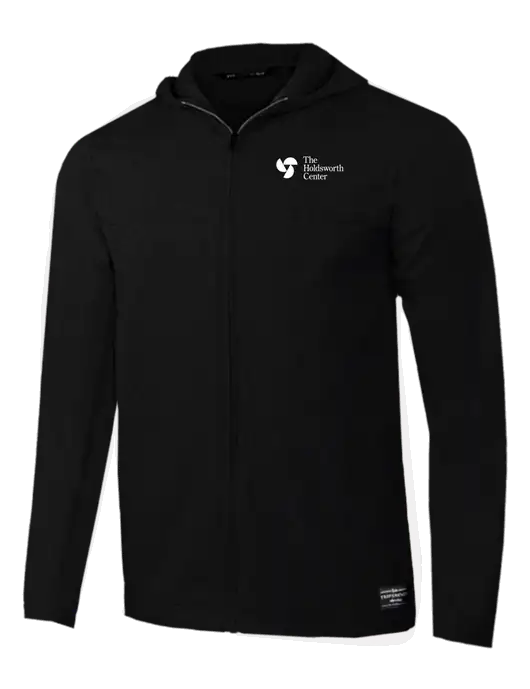 TravisMathew Black Balboa Hooded Full-Zip Jacket w/Holdsworth Center Logo