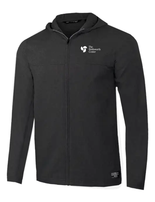 TravisMathew Dark Heather Grey Balboa Hooded Full-Zip Jacket w/Holdsworth Center Logo