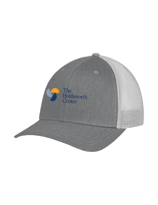 Richardson Adjustable Snapback Original 112 Trucker Cap Heather Grey w/Light Grey Mesh w/Holdsworth Center Logo