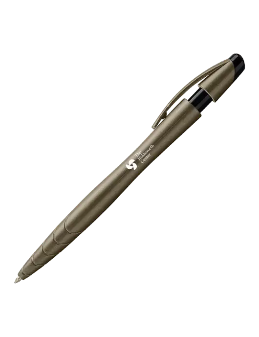 Awali Grey Metallic Pen - Black Ink w/Holdsworth Center Logo