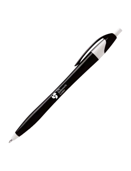 Novella Black/White Executive Pen - Blue Ink w/Holdsworth Center Logo
