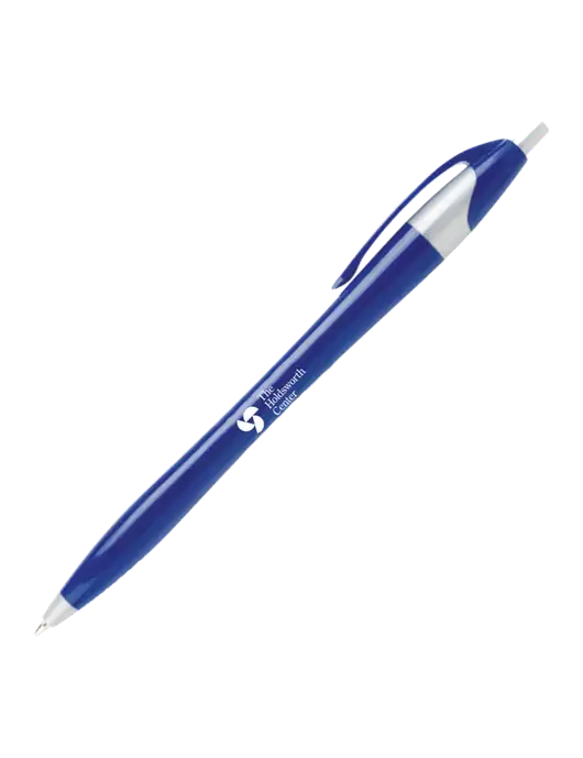 Novella Navy/Silver Corporate Pen- Blue Ink w/Holdsworth Center Logo