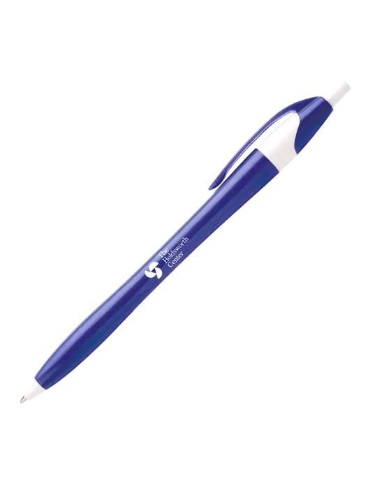 Novella Royal/White Executive Pen - Blue Ink w/Holdsworth Center Logo