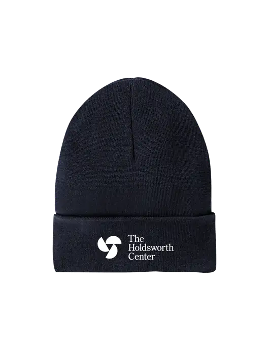 Recycled True Navy Beanie w/Holdsworth Center Logo